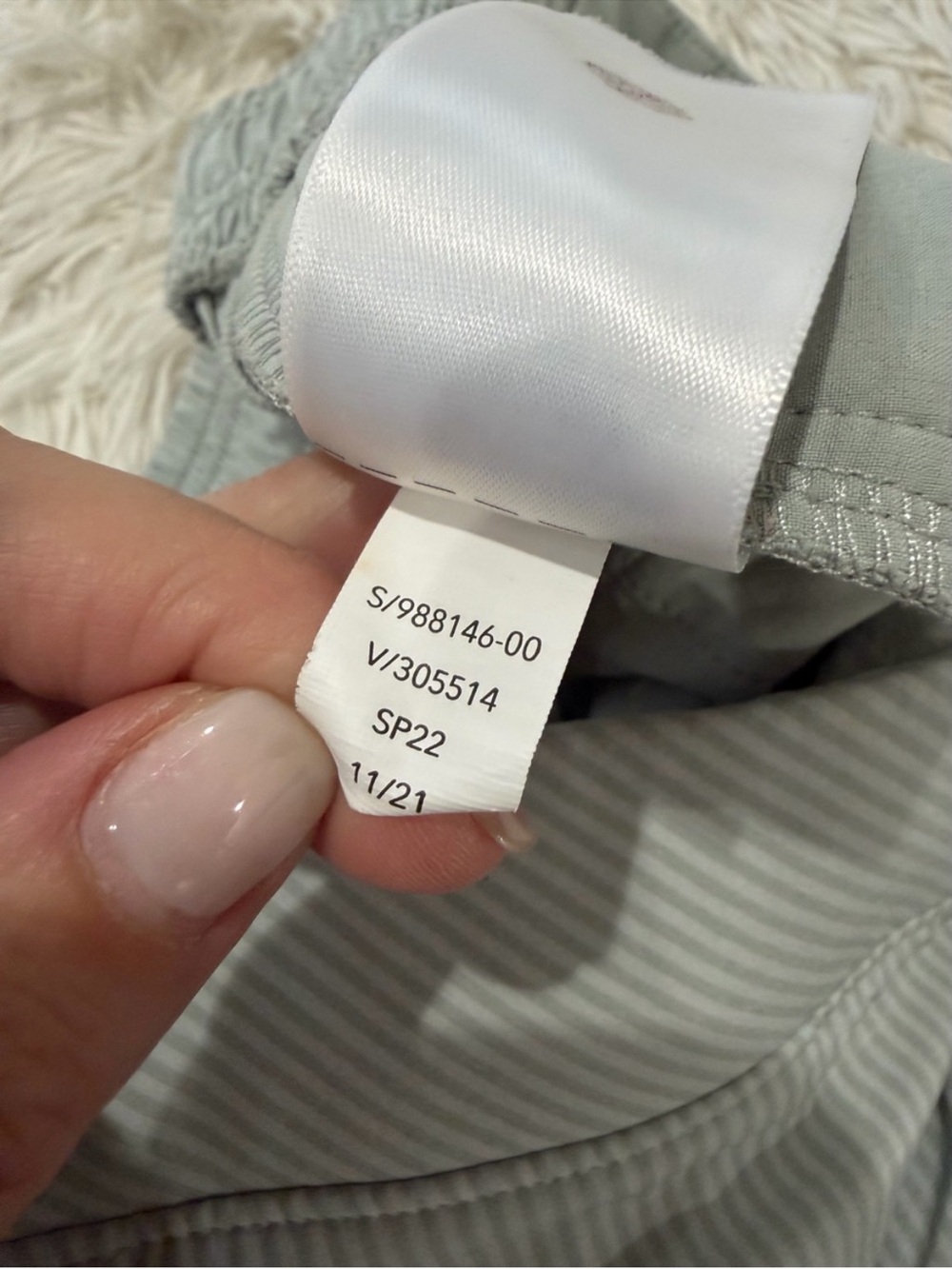 ATHLETA Brooklyn Textured Jogger Light Green Ribbed, Women’s Sz 12 - Picture 6 of 10